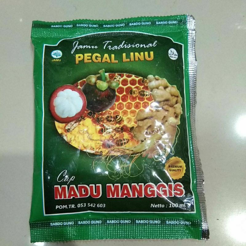 

Jamu pegal linu 1 sct/ Madu Manggis pegal linu 1 sct