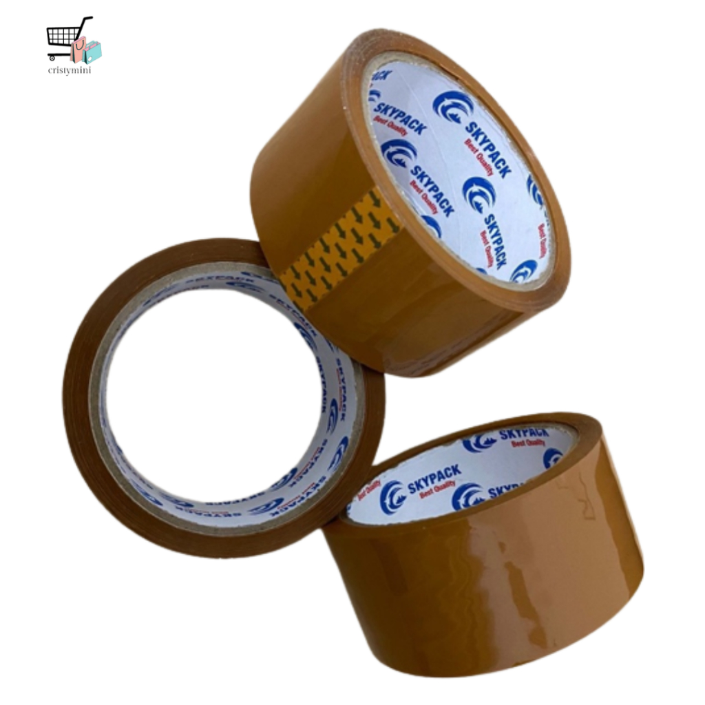 

MURAH❗❗ LAKBAN SKYPACK COKLAT / Solasi Packing Coklat / Isolasi Packing / Lakban Coklat Star Tape/ Coco Tape (48 mm / 45 mm, 90 yard) / LAKBAN MURAH / TAPE LAKBAN BENING &COKLAT