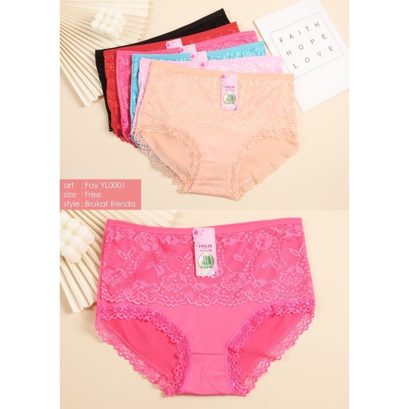 Celana Dalam Wanita Jumbo Renda/CD Brukat Jumbo Muat BB 80kg
