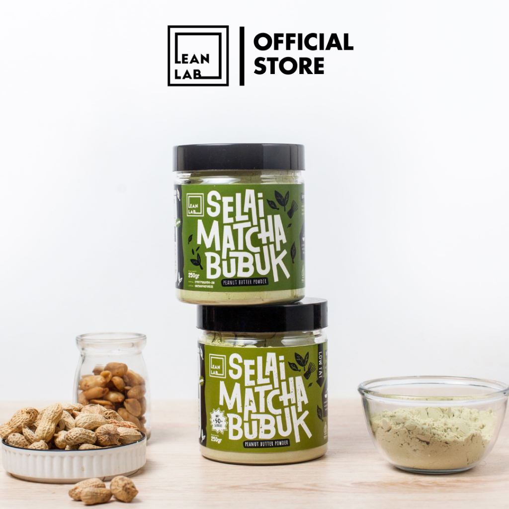 

XMASTER LEAN LAB SELAI MATCHA STARTER PACK (250GR X2) SELAI BUBUK RENDAH LEMAK RENDAH KALORI RENDAH