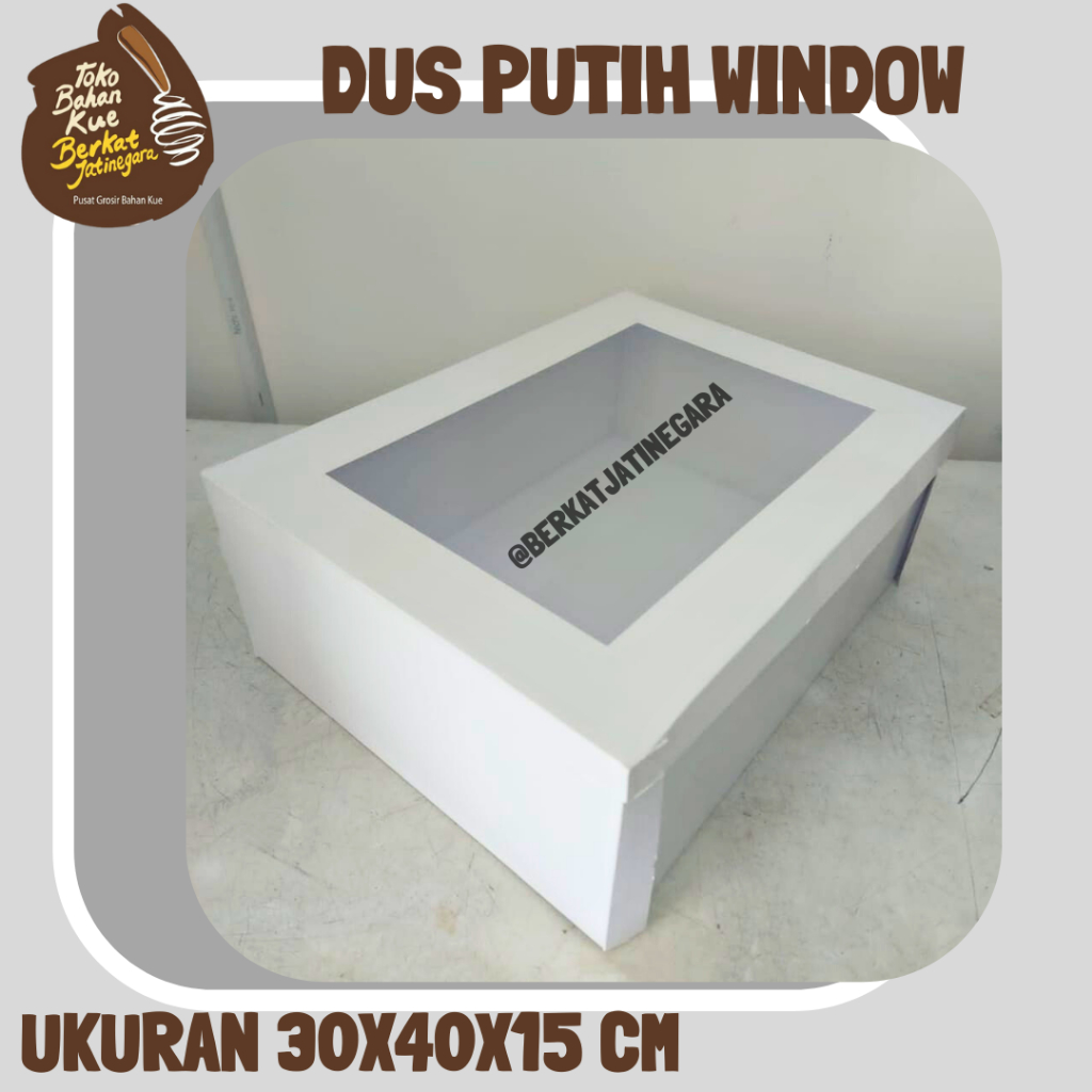 

DUS PUTIH WINDOW / BOX /DUS/KOTAK/ 30X40X15CM / PACKAGING CAKE