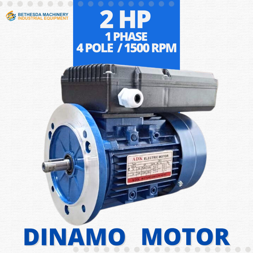 2 HP 1 Phase 1500Rpm Electro Motor 2HP Dinamo Motor Flange