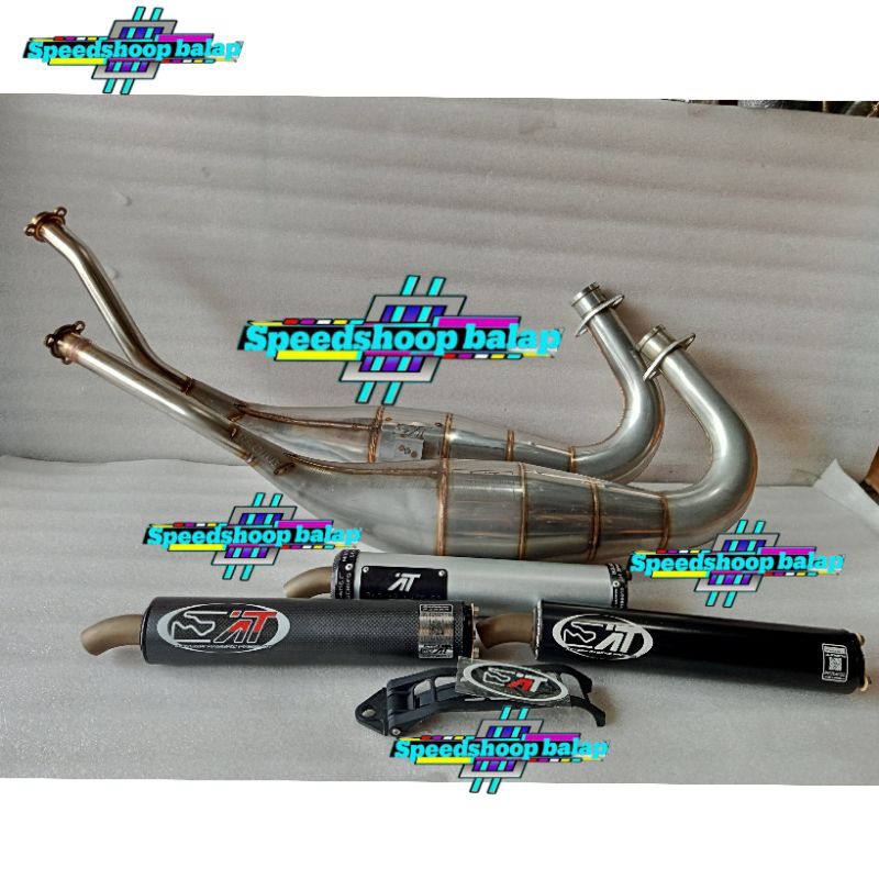 knalpot Racing Aitech Stanles ORIGINAL New model leher press cobra & non cobra standar ninja 2 tak n