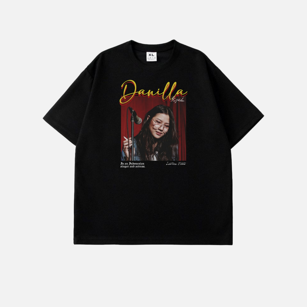 Baju Kaos Danilla Riyadi/Kaos Distro Band/Danilla Riyadi/Kaos Unisex Distro Danilla Riyadi/Baju Dani