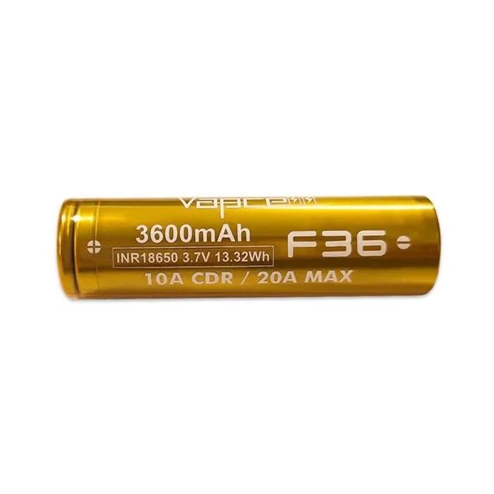 Baterai Vapcell F36 INR 18650 3.7Volt 3600mAh 10A/20A Lithium-ion Authentic