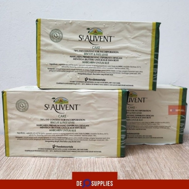 St Auvent Unsalted Butter 1kg - Margarin Premium Cake Roti Halal
