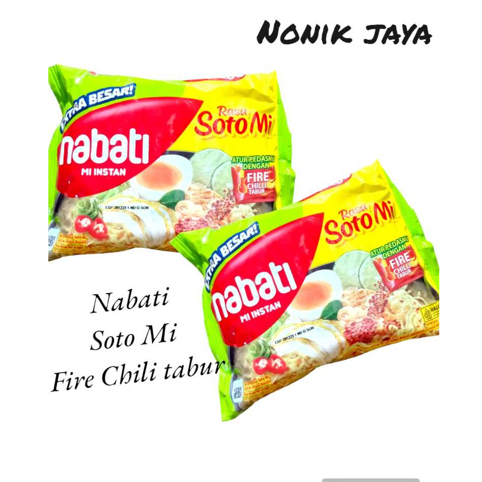 

Nabati Mie Soto Mie Chili Fire Paket 5 pcs