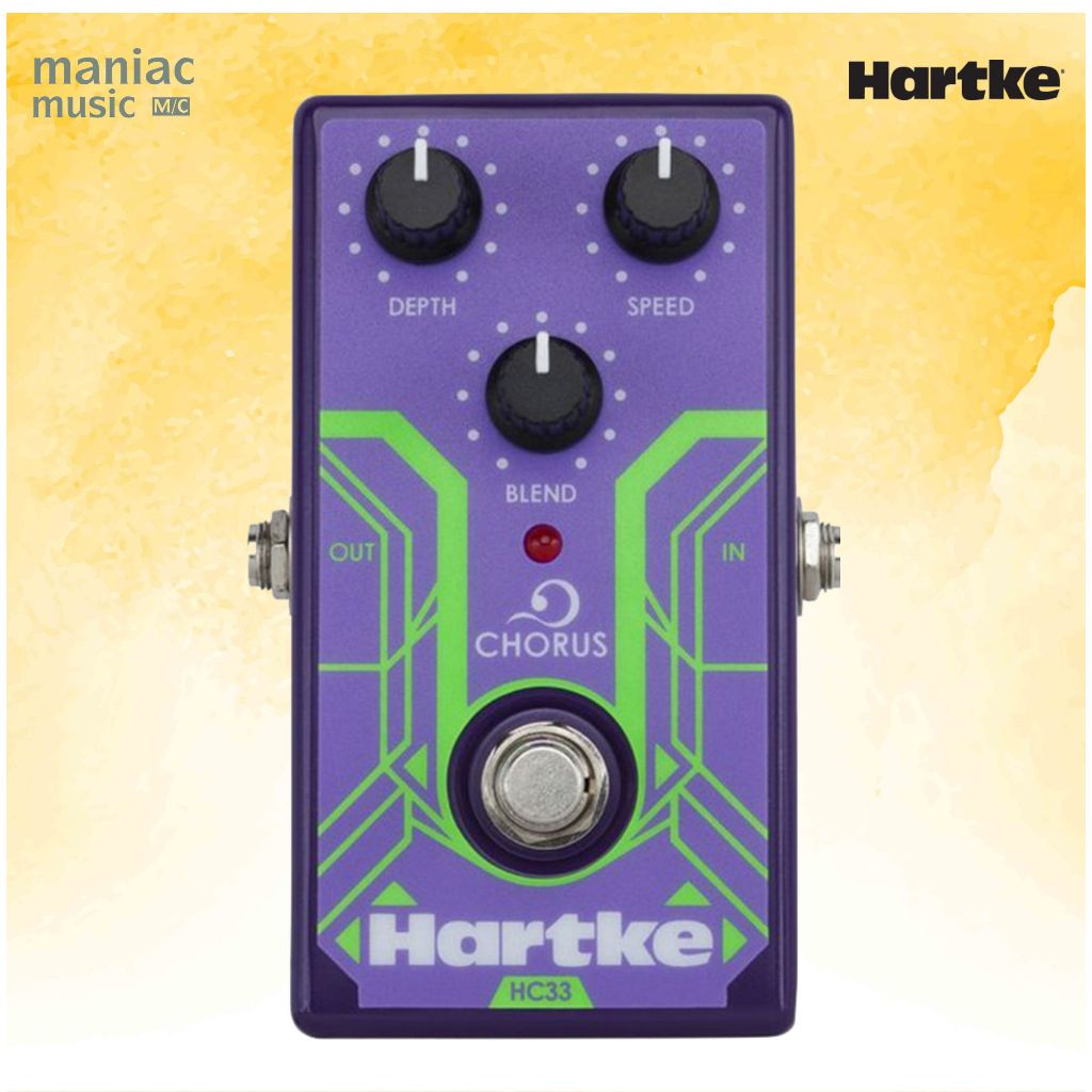 Hartke HC33 - Analog Bass Chorus Pedal. HC-33. Efek Stompbox Stomp Box. Dimension. Modulation. Mod. 