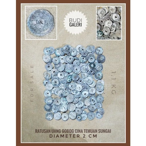 Ratusan Uang Dempet Koin Gobog Cina Temuan Sungai