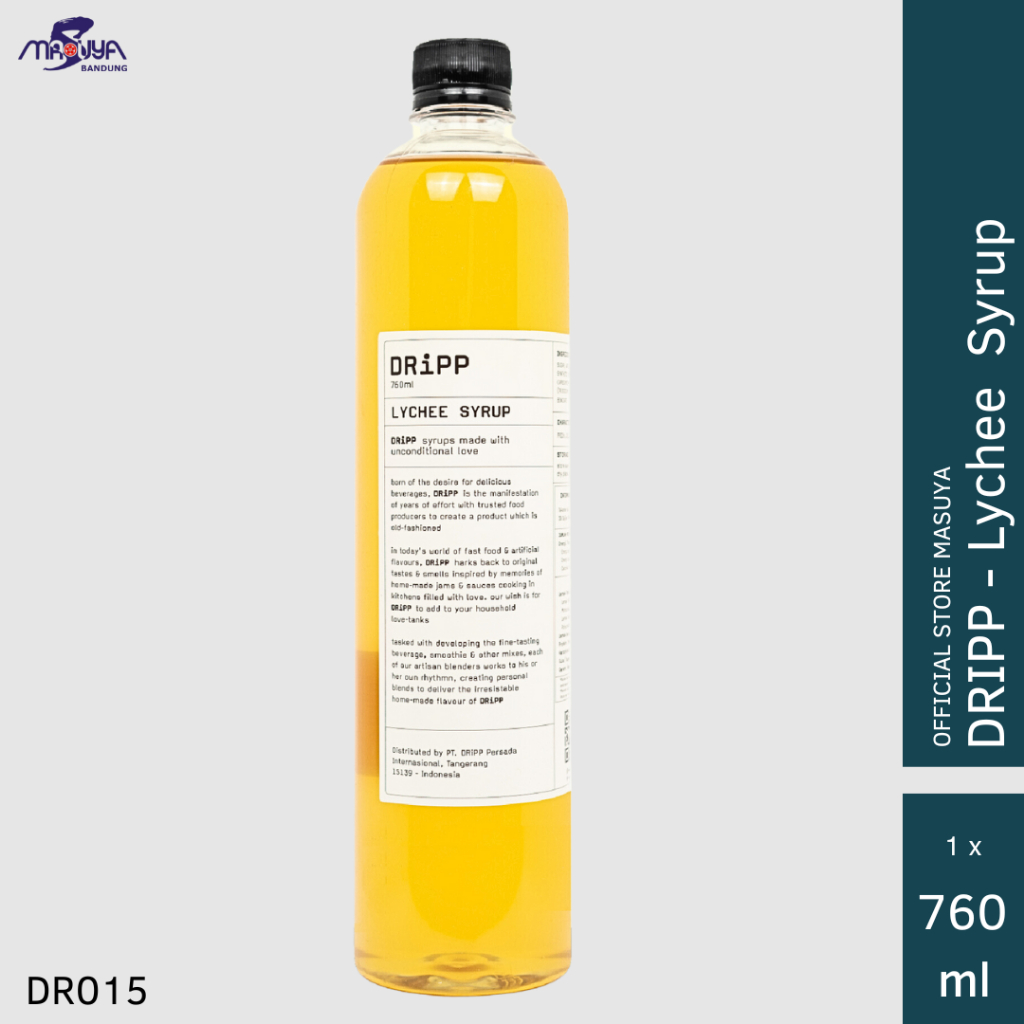 

DRiPP Lychee Syrup 760ml Sirup Rasa Leci