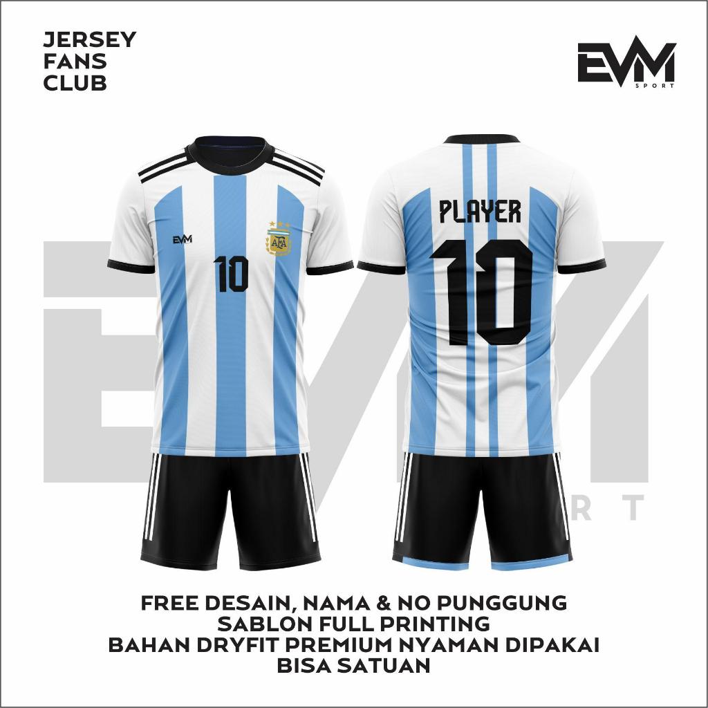 JERSEY ARGENTINA FREE CUSTOM YOUR NAME EVERMORE COLLECTION