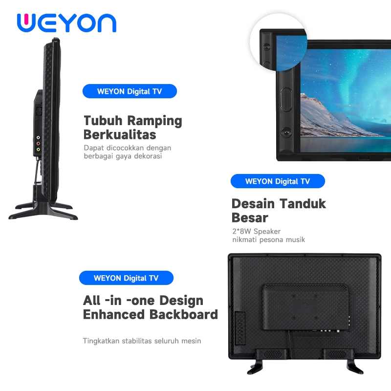 Weyon TV LED 24/25 inch tv led FHD Digital Televisi