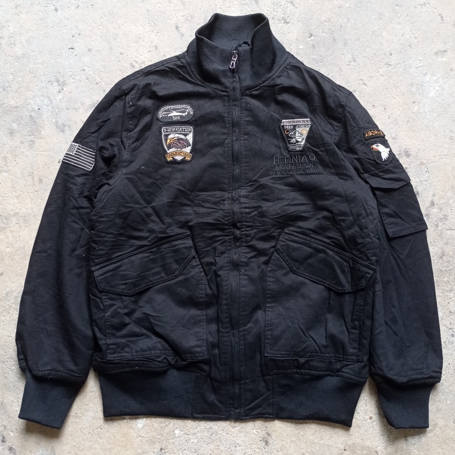 qiqichen japan bomber tanker jacket size besar airborne pherrows wtaps