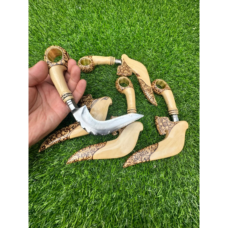 karambit MINANG kayu kopi lukis