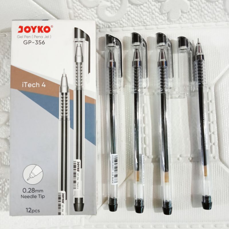 

Joyko Pulpen Gel Hi-Tech 0.28 mm iTech 4 Joyko 1pak isi 12 pcs