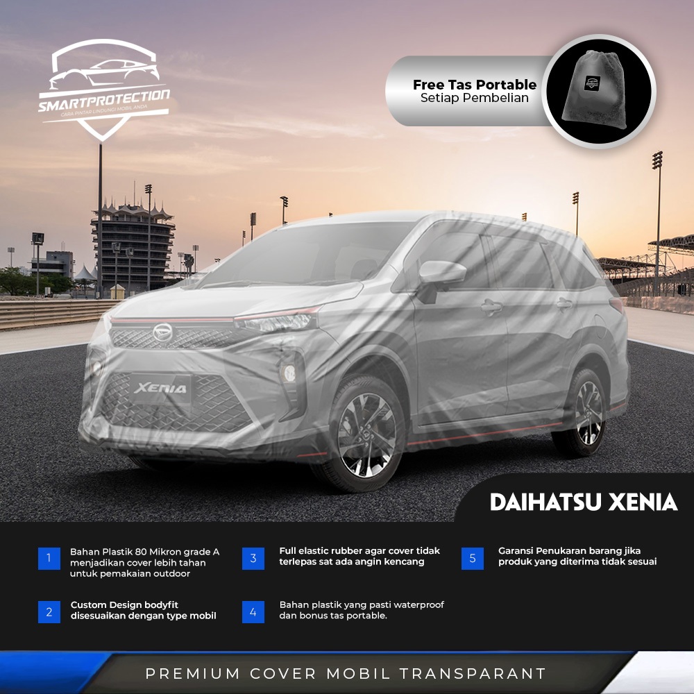 Cover Mobil / Selimut Mobil Daihatsu Xenia Transparan