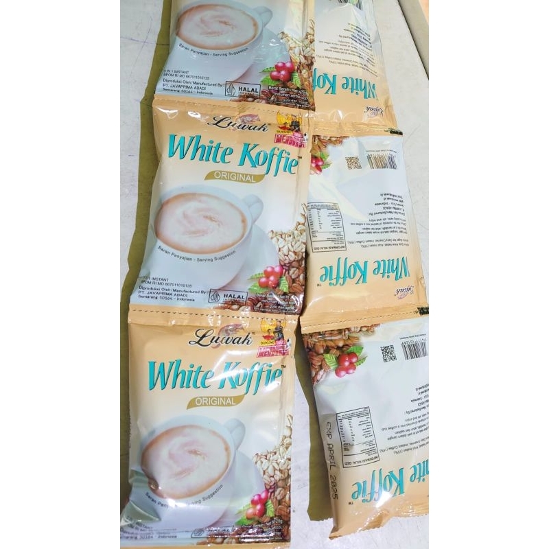 

Kopi luwak white koffie 1 renteng isi 10