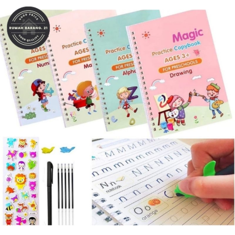 

Buku Calistung Sank Magic Book/Buku Belajar Anak/ Buku Ajaib Buku Menulis Membaca