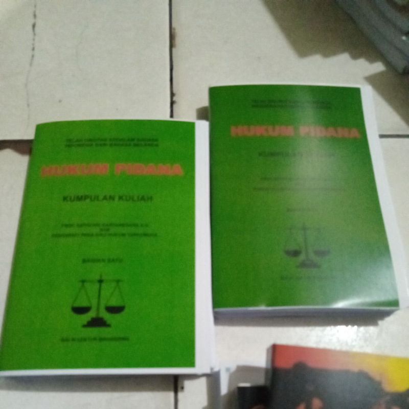 

hukum pidana bagian satu bagian dua kumpulan kuliah satochid