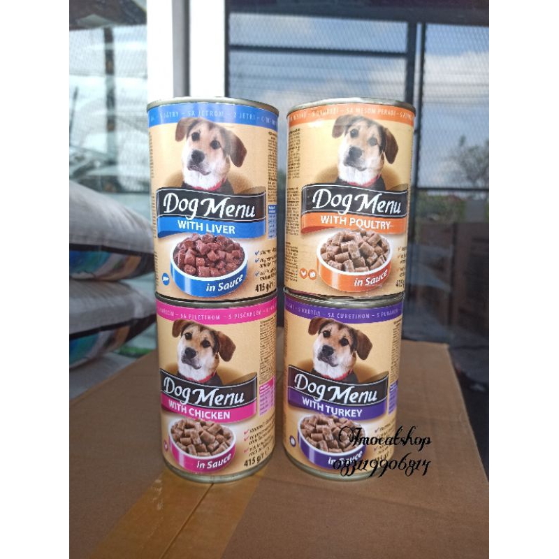 Dog menu dog wet food makanan kaleng doggy