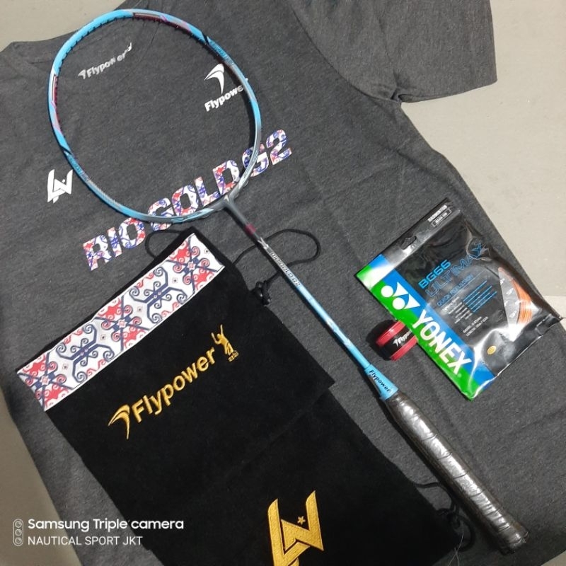 FLYPOWER RIO GOLD G2 RAKET BADMINTON ORIGINAL