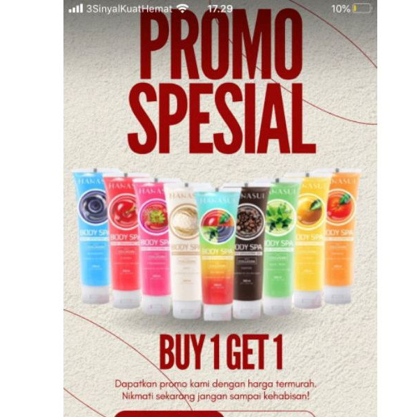 BODY SPA HANASUI 300 ML / DISKON BODY SPA HANASUI JUMBO/ HANASUI/ BODY SPA/ BODY SPA
