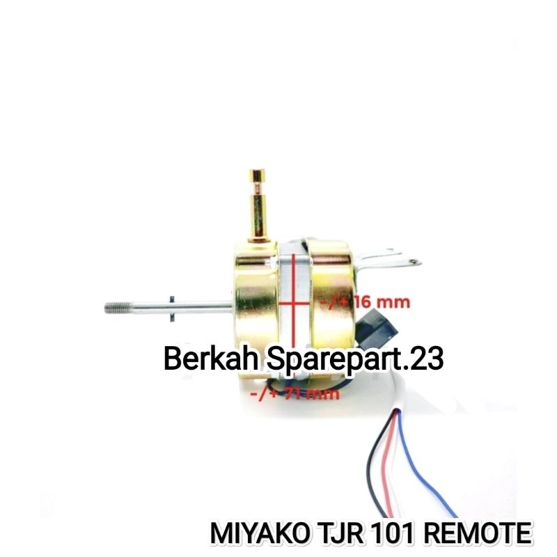 Mesin Dinamo Kipas Angin MIYAKO REMOTE TJR 101 Kipas Angin 16 inch