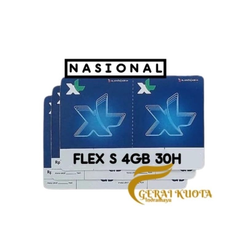 XL 3,5GB (4GB) 30Hari Flex S [ Voucher Ori ]