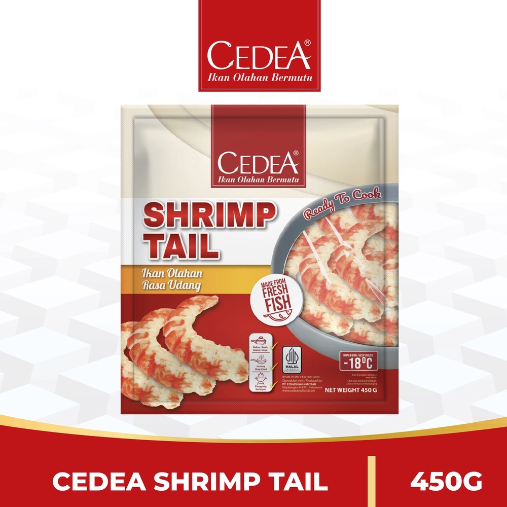 

CEDEA SHRIMP TAIL 450GR / IKAN OLAHAN RASA UDANG