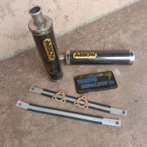 Silincer Knalpot Arrow Carbon Ninja R RR Ss Fiz R RJ Rx king Rxz dll