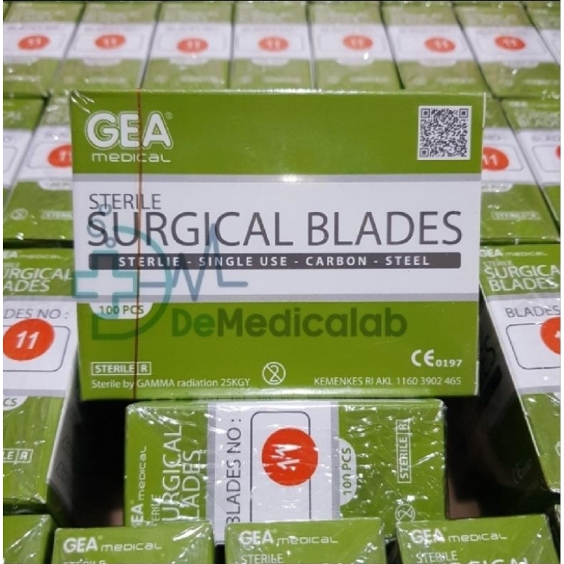 Pisau Bedah GEA No.11 / Surgical Blade / Bisturi / Mata Pisau No 11
