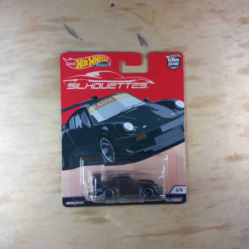Hot Wheels Premium Silhouette RWB Porsche 930 Hitam