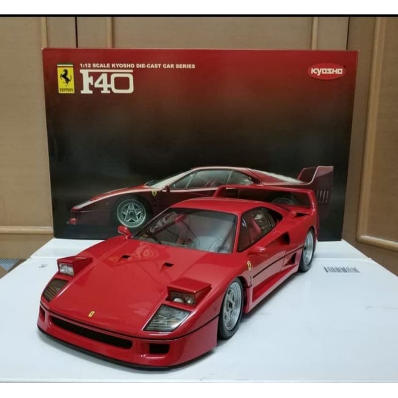 Miniatur Mobil Diecast Kyosho 1/12 Red Ferrari F40