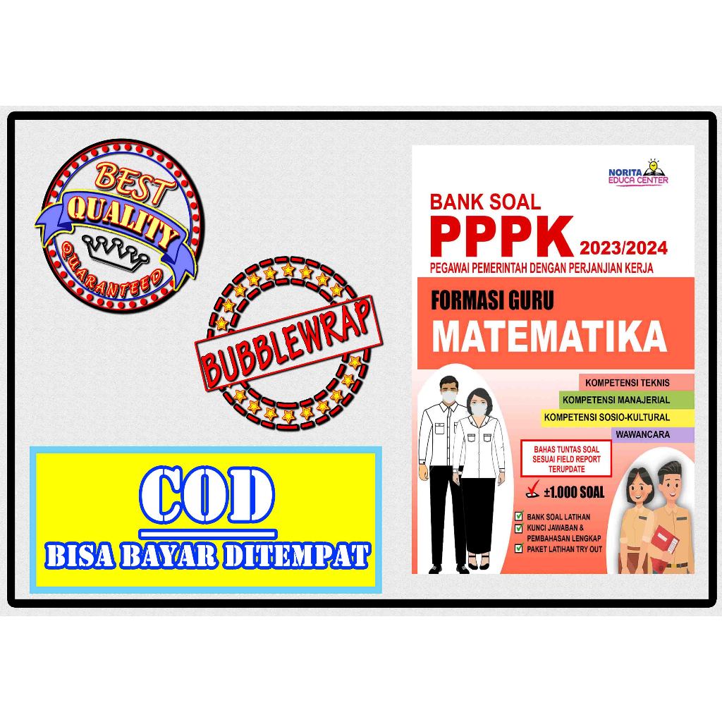 

BUKU BANK SOAL PPPK FORMASI GURU MATEMATEKA