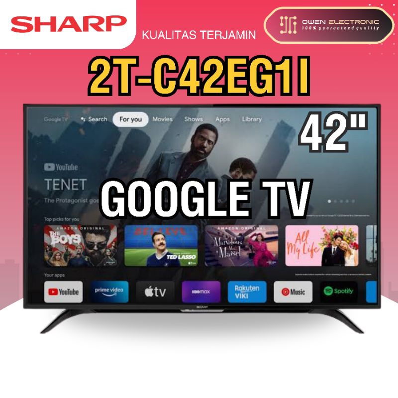 Sharp 42 inch Google TV 2T-C42EG11 42EG1i 42EG1 42EG/2T C42EG11/2T C42EG11 SB