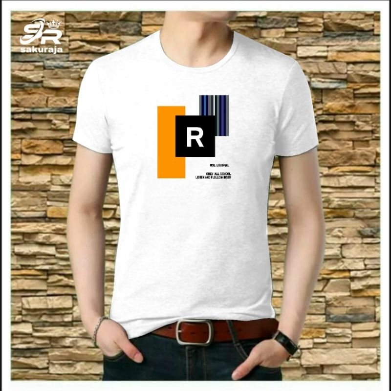 kaos oblong pria dewasa/kaos lengan pendek pria ukuran dewasa