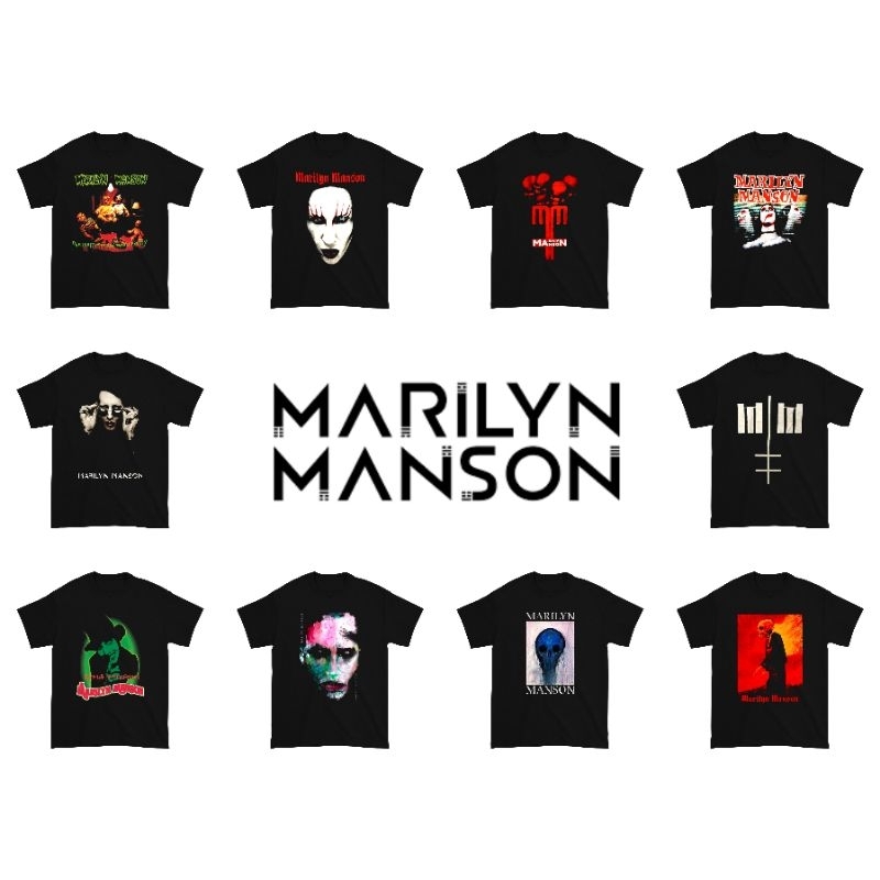 Kaos Marilyn Manson Band Music / Baju Marilyn Manson Band Musik / Kaos Marilyn Manson Music / Baju M