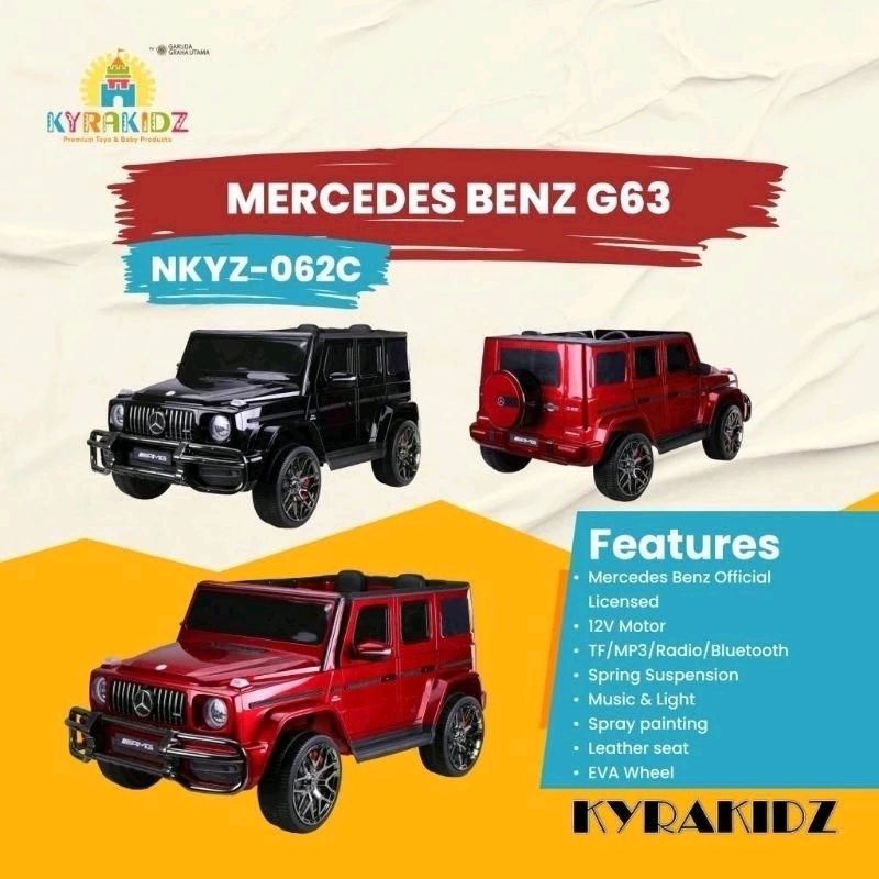 MOBIL AKI MAINAN ANAK MERCEDES BENZ G63 LICENSED NKYZ-062C