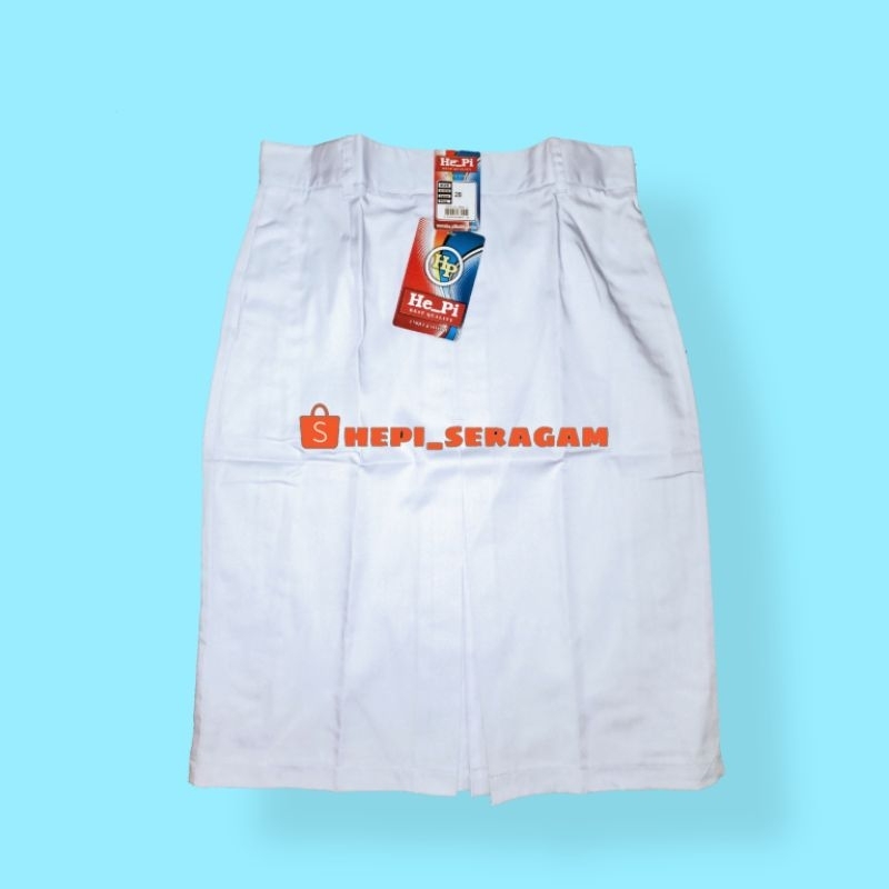 Rok putih span pendek SMP/SMA rok paskibra Seragam sekolah [HEPI]
