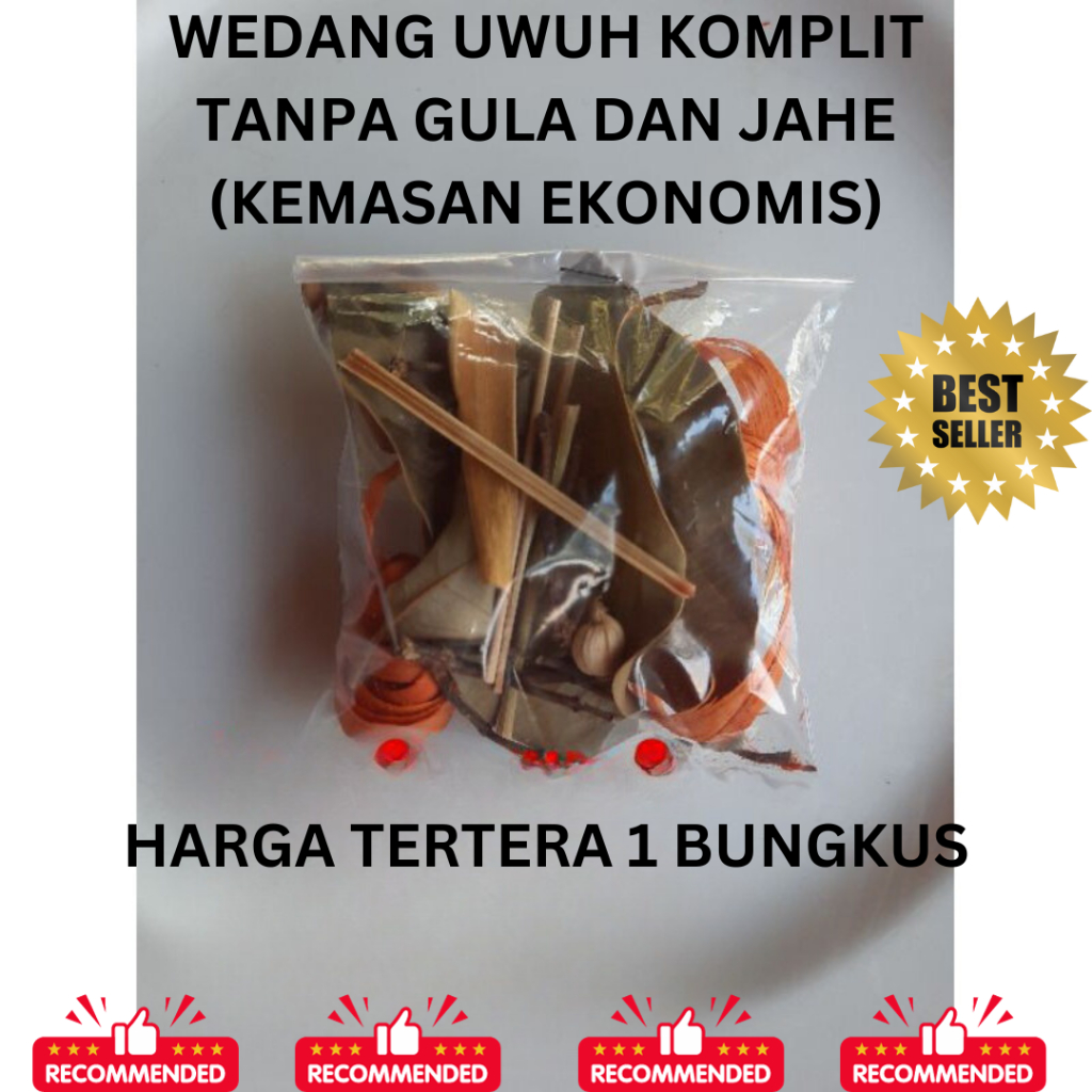 

WEDANG UWUH KOMPLIT TANPA GULA DAN JAHE (KEMASAN EKONOMIS)