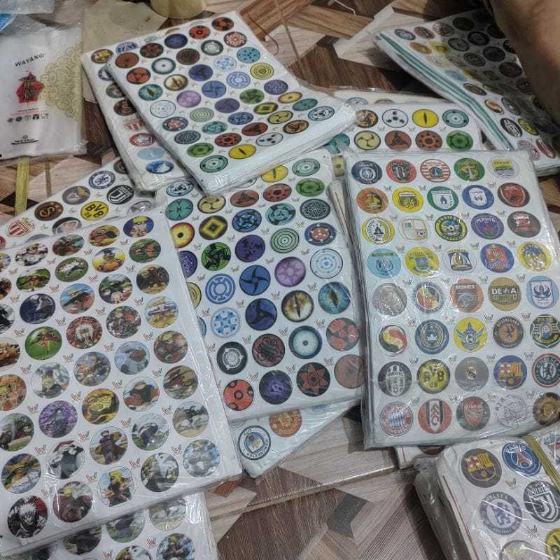 Tajos Besi Tebal 1 Lembar Isi 40 Pcs/Mainan Tajos Besi Tebal Berkarakter/Mainan Tajos Besi Anak/Tajo