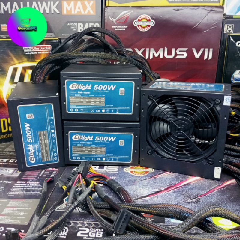Power Supply PSU Enlight 500w ENP-500DT 80Plus® Efficiency