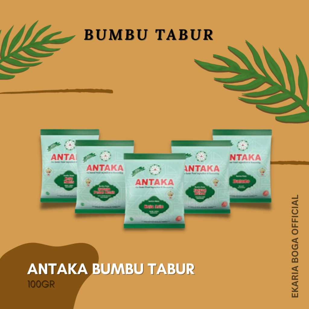 

BUMBU TABUR | BUMBU MASAK | BUMBU KEMASAN | ANTAKA | ANTAKA 100GR