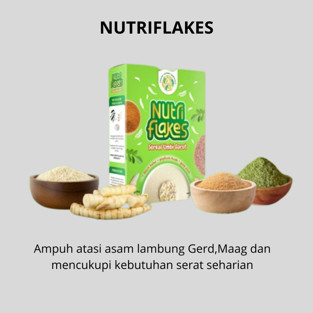 

Mengatasi asam lambung Gerd,Maag dan mencukupi kebutuhan serat seharian NUTRIFLAKES
