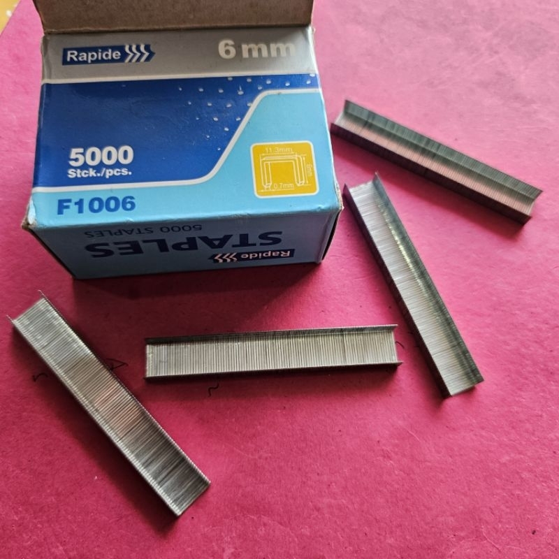 

RAPIDE 1006J ANAK PAKU HEKTER U 6MM X 11.3MM STAPLES GUN 1006 5000PCS 5000 PCS