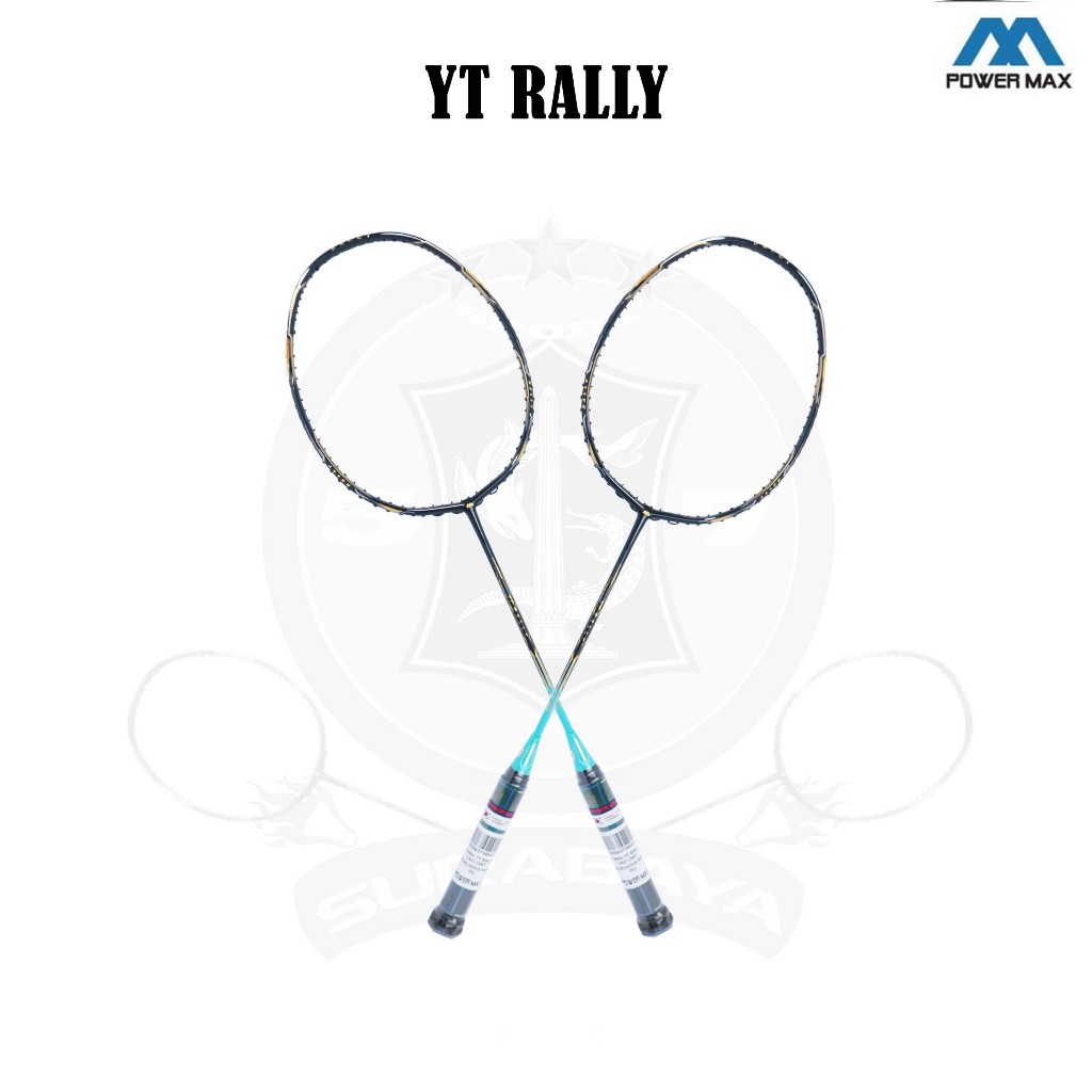 Raket Badmintoon Powermax YT Rally Original Bonus Senar
