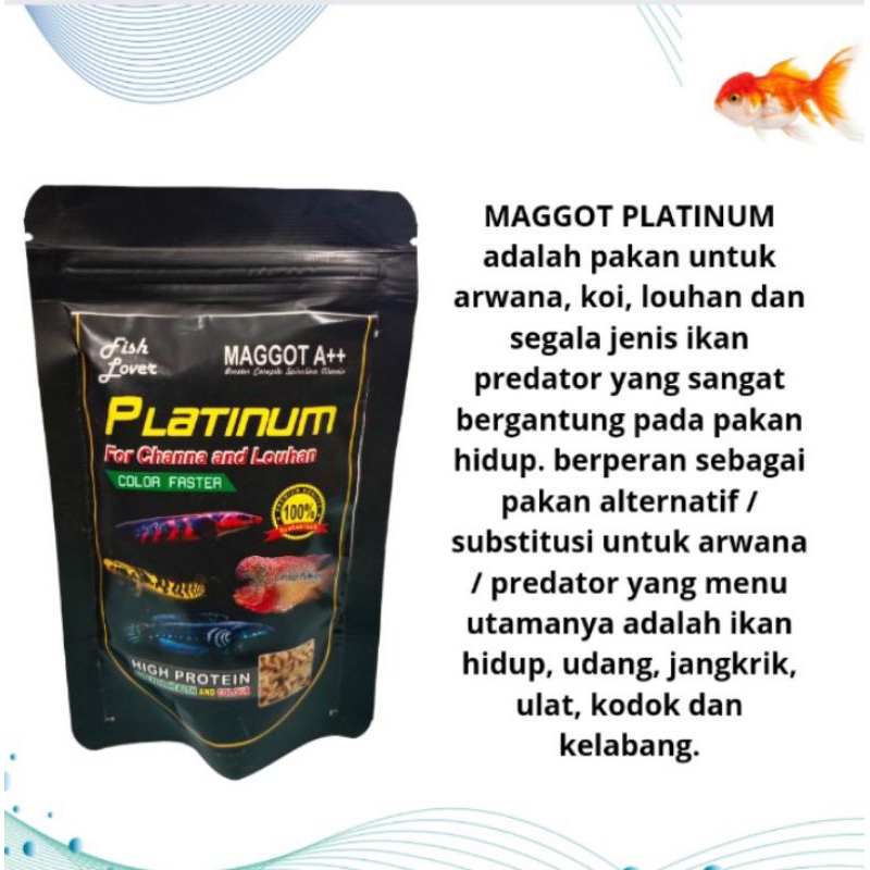 Makanan Ikan FISH LOVER MAGGOT PLATINUM SACHET 30GR