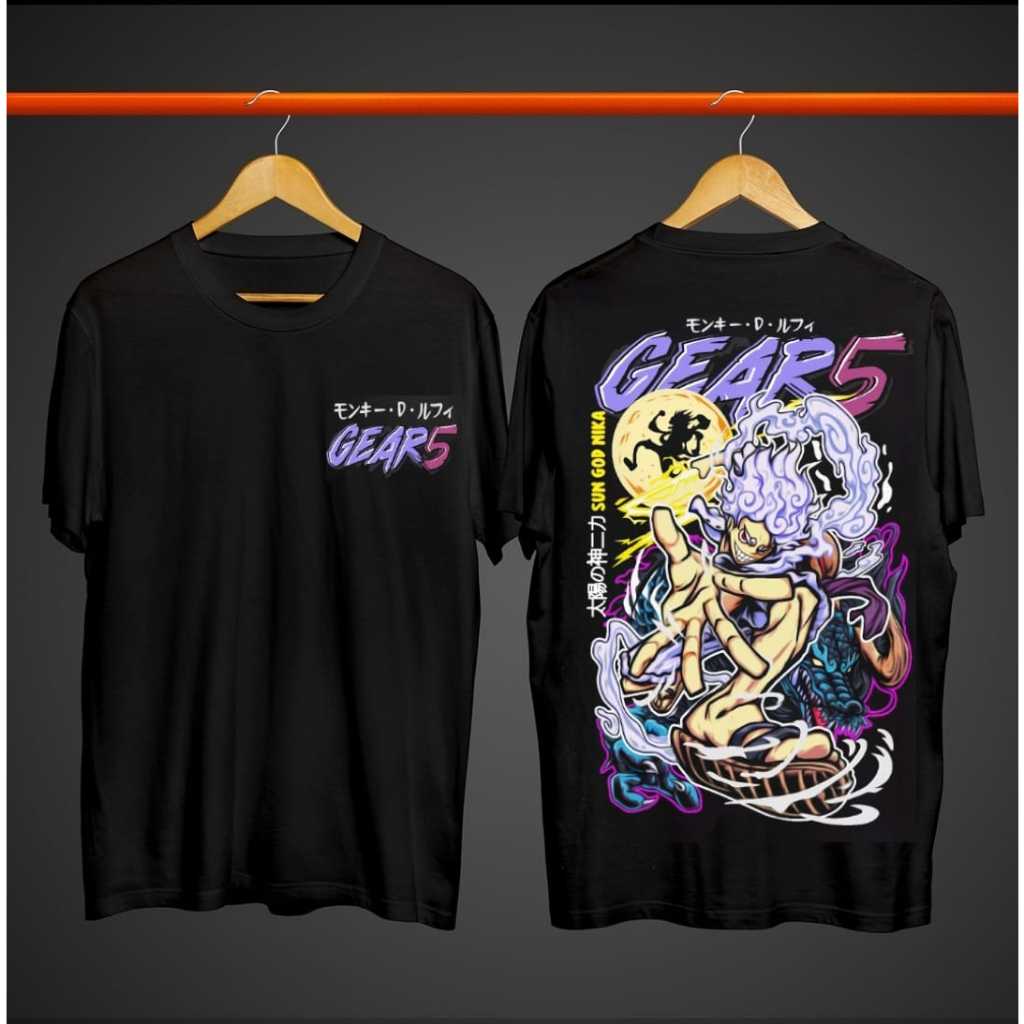 T-shirt Anime design Illustration lyffy gear 5