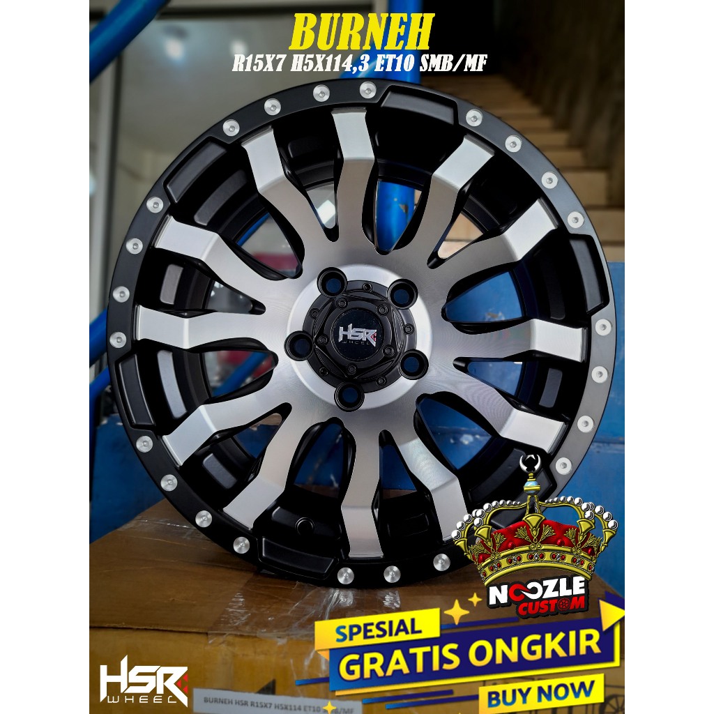 Velg Mobil Rush Terios R15 Baut 5 offroad Pelek HSR Ring 15 Lubang 5