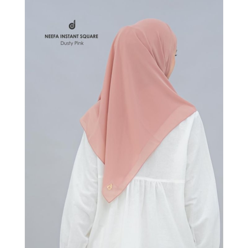 Hijab Deenay Neefa Instan Square Dusty pink